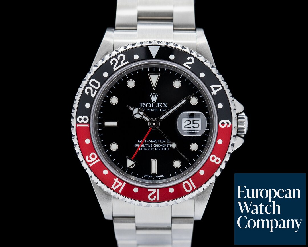 Rolex 16710 GMT Master II 16710 SS Red / Black Coke