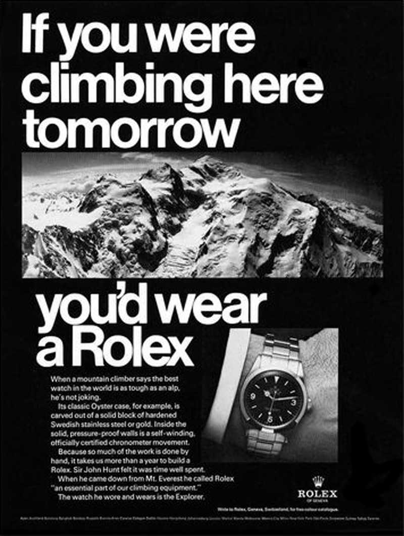 Rolex Vintage Ad