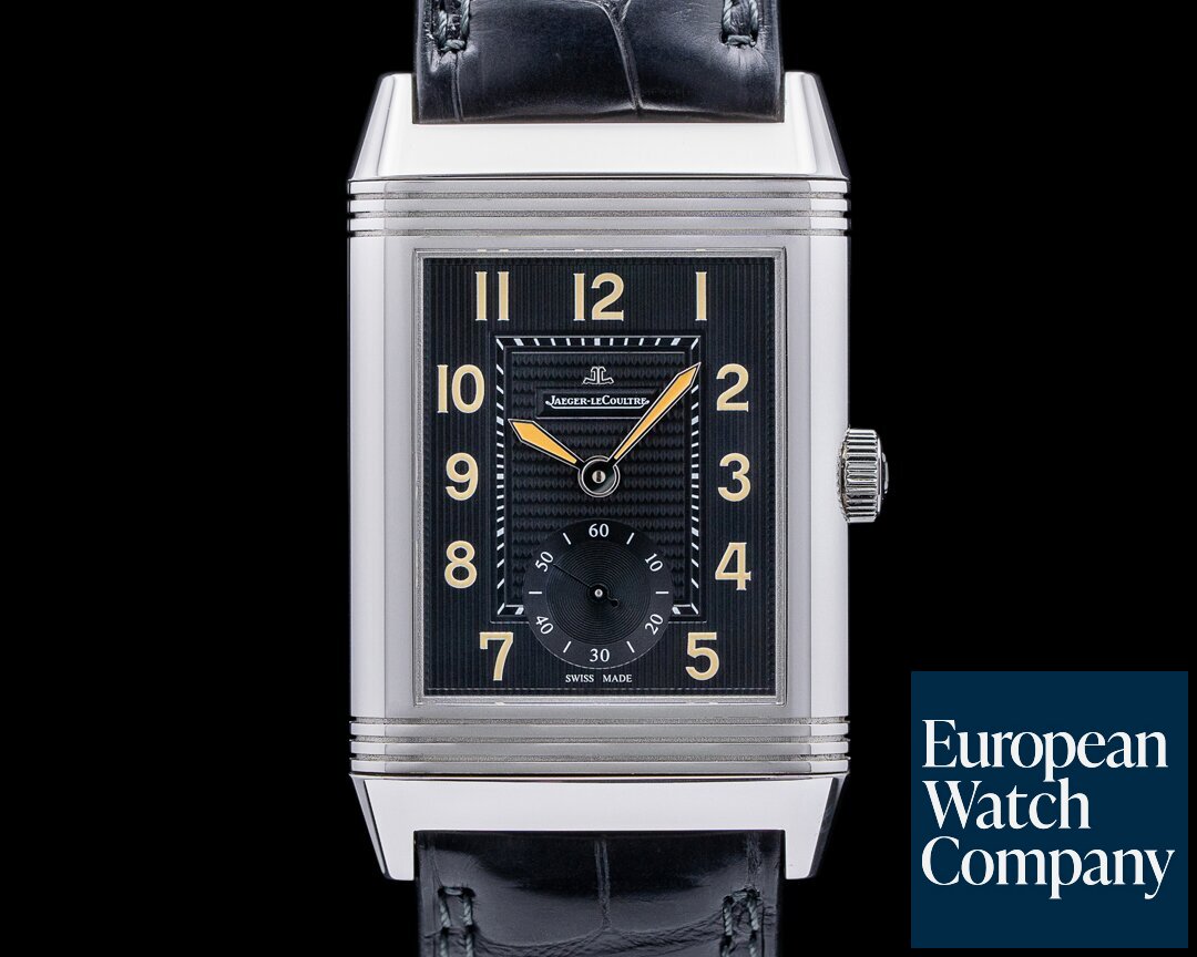 Jaeger LeCoultre Q373847M Grande Reverso 976 Guillermo Ceniceros Limited Edition Black Dial SS