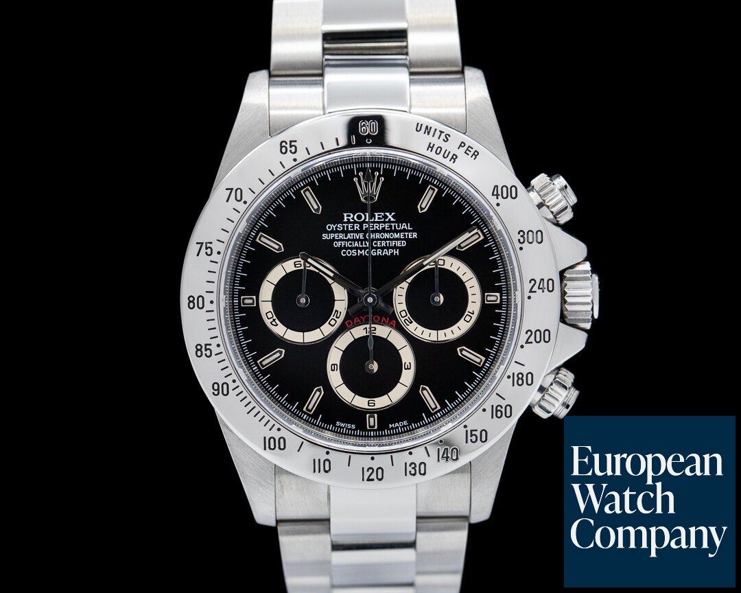 Rolex 16520 Daytona 16520 A Series Black Dial Zenith very sharp